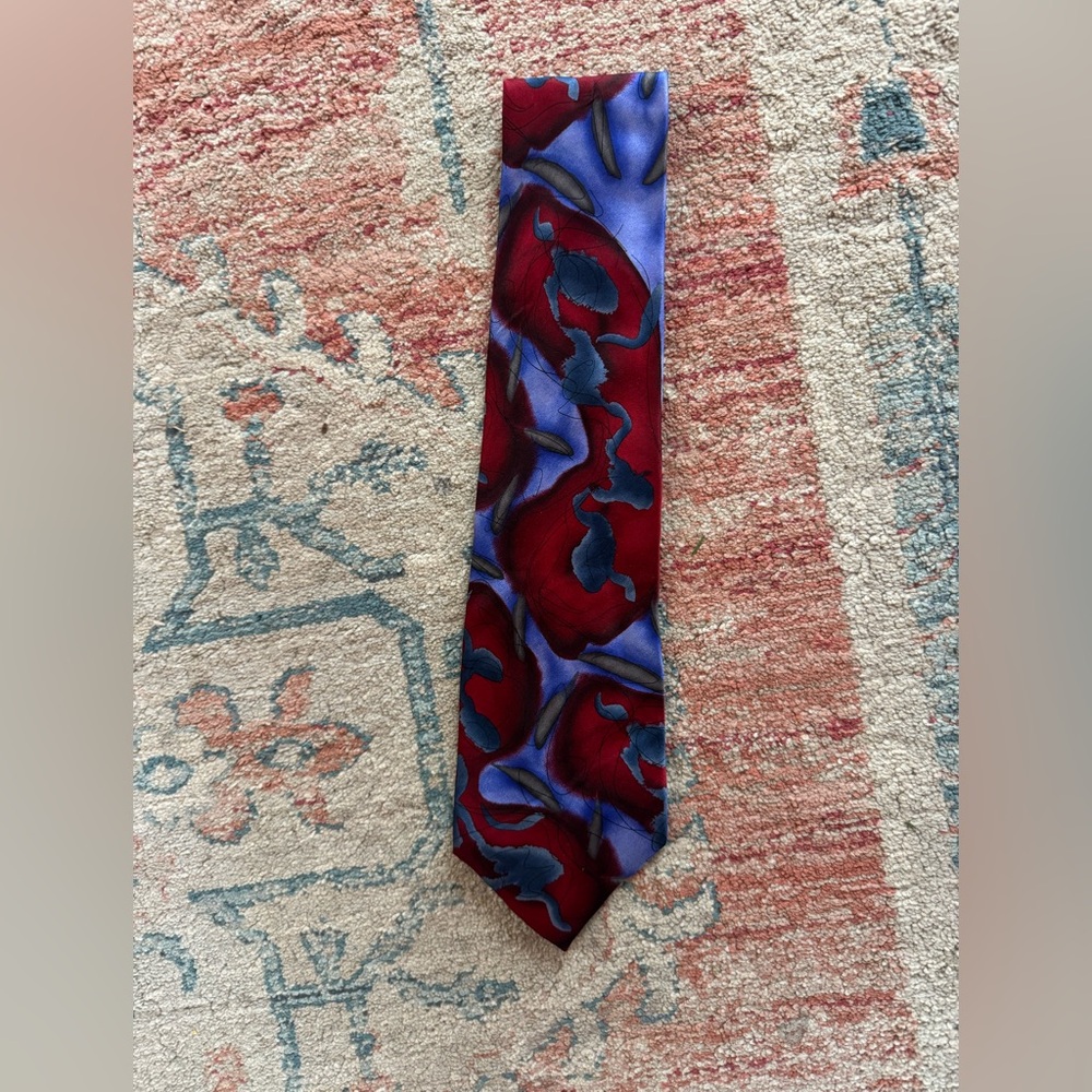 J. GARCIA 100% Silk Tie "Butterflies III" Collection Twenty-Eight